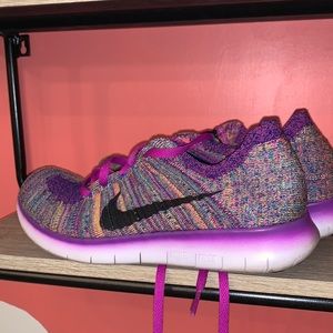 Nike free RN Flyknit purple multicolor